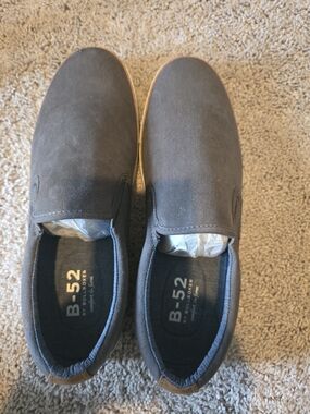 Men's Slip-On Canvas Shoes in Dark Gray